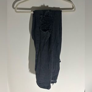 Dark Wash Ripped Jeans